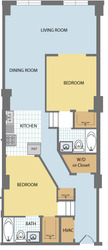 2-Bedroom-Huron(2A)